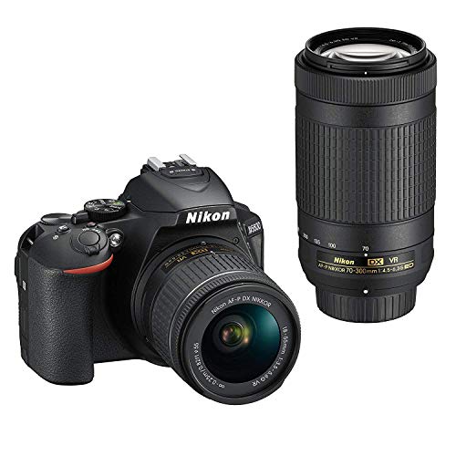 Nikon デジタル一眼レフカメラ D5600 ダブルズームキット ブラック D5600WZ(中古品)