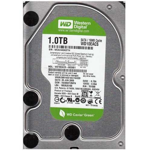 Wd10eacs Western Digital 1Tb 7200Rpm 16Mb Buffer Serial Ata Ii/300 3. (中古品)の通販は 16,237円