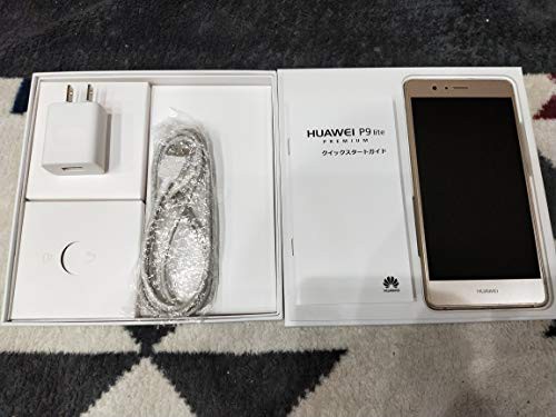 Huawei P9 LITE Premium SIMフリースマートフォン GOLD(ゴールド) 日本正(中古品)