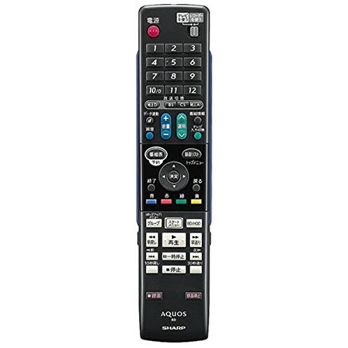 シャープ 純正ブルーレイディスクレコーダー用リモコン  部品番号：004638(中古品)の通販は 15,639円