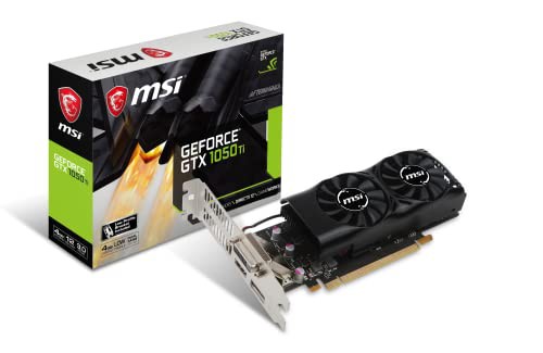 MSI ロープロファイル対応 グラフィックスカード GEFORCE GTX 1050 TI 4GT (中古品)