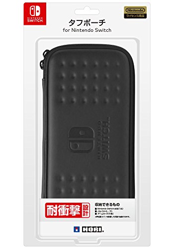 「未使用品」 Nintendo Switch対応 タフポーチ for Nintendo Switch ブラック×ブラッ(中古品)