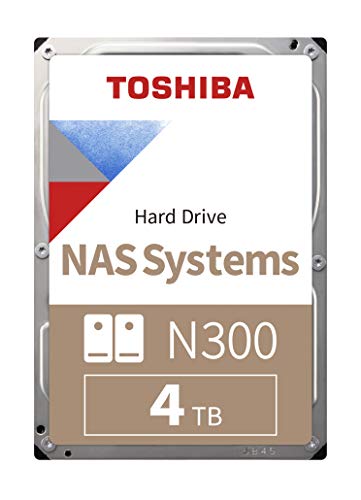 「非常に良い」東芝N300 4TB NAS 3.5"SATA HDD「バルク」（HDWQ140UZSVA）(中古品)