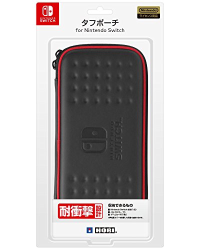 「未使用品」 Nintendo Switch対応 タフポーチ for Nintendo Switch ブラック×レッド(中古品)