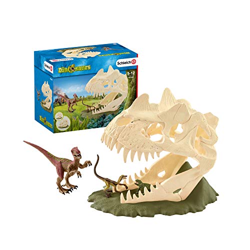 「非常に良い」シュライヒ 恐竜 巨大恐竜の骸骨トラップ フィギュア 42348(中古品)