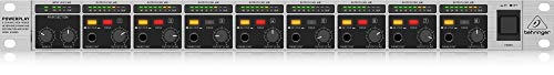 「ほぼ新品」Behringer ヘッドフォンアンプ 8ch 1Uサイズ 2バンドEQ搭載 HA8000 V2(中古品)