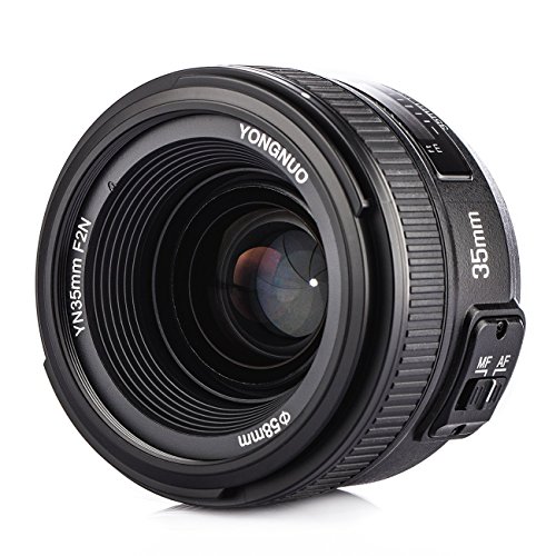 「ほぼ新品」YONGNUO YN35mm F2N 単焦点レンズ ニコン Fマウント フルサイズ対応 広角  (中古品)