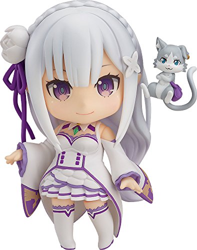 「ほぼ新品」ねんどろいど Re:ゼロから始める異世界生活 エミリア ノンスケール ABS&amp;PVC(中古品)