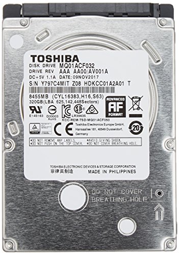 「ほぼ新品」東芝 内蔵HDD 2.5インチ 320GB 高速モデル MQ01ACF032-2YW2  SATA 6Gbps対 (中古品)