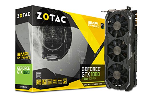 「未使用品」ZOTAC ZT-P10800I-10P GeForce GTX 1080 AMP Extreme+ 11Gbps 8GB GDDR5X 2(中古品)