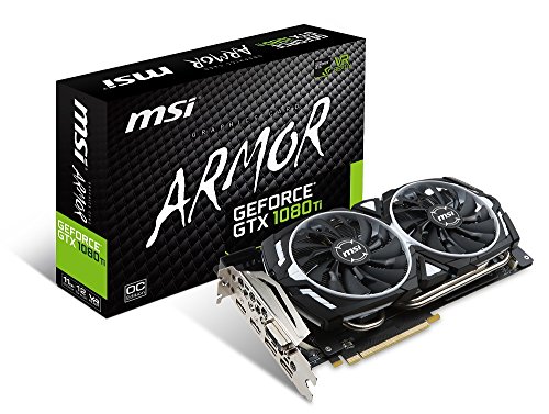 MSI GeForce GTX 1080 Ti ARMOR 11G OC グラフィックスボード VD6303(中古品)
