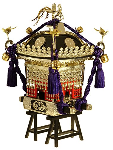 「非常に良い」童友社 1/8 江戸神輿 黒塗り紫紐 プラモデル(中古品)