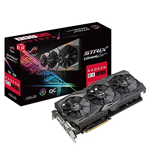 「未使用品」ASUS Strixシリーズ AMD Radeon RX580搭載ビデオカード ROG-STRIX-RX580-O(中古品)