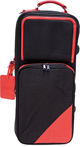 「未使用品」バック BACH トランペット用コンパクトギグバッグ ダブル 黒ナイロン&赤レ (中古品)