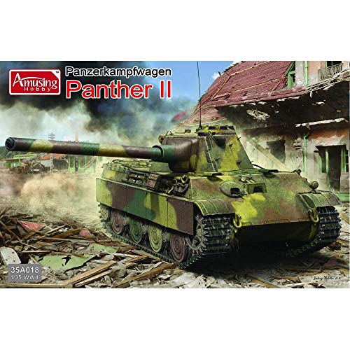 「未使用品」アミュージングホビー 1/35 ドイツ軍 ドイツ中戦車 パンサー2 プラモデル A(中古品)