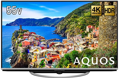 シャープ 55V型 液晶 テレビ AQUOS LC-55US45 4K HDR対応 低反射「N-Black (中古品)
