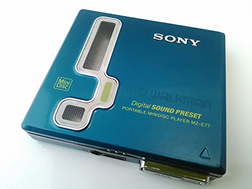MZ-E77 ブルー SONY ポータブルMDプレーヤー(中古品)