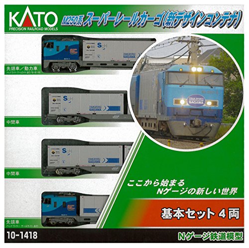 KATO Nゲージ M250系スーパーレールカーゴ 新デザインコンテナ 基本セッ (中古品)