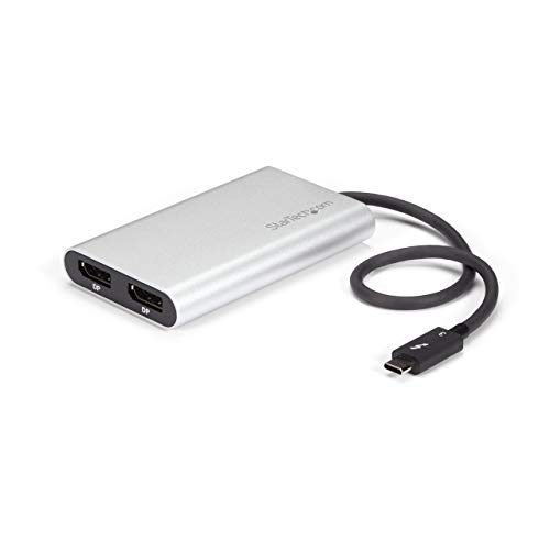 StarTech.com Thunderbolt 3 - 2ポートDisplayPort変換アダプタ 4K/60Hz Ma(中古品)