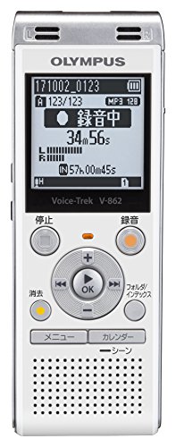 「未使用品」OLYMPUS Voice Trek ICレコーダー ホワイト V-862 WHT(中古品)