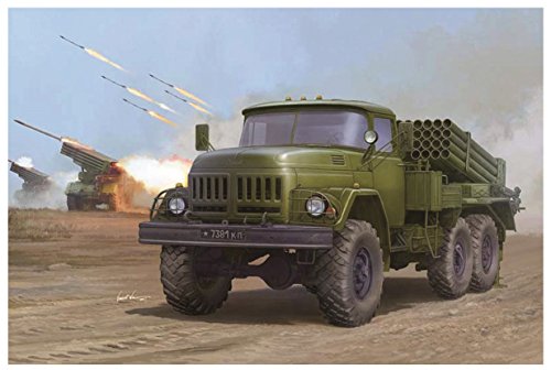 「非常に良い」トランペッター 1/35 ソビエト軍 9P138 グラート1 Zil-131トラック プラモ (中古品)