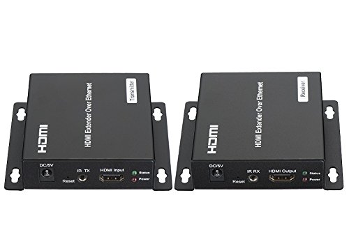 Mirage HDMI 1080p Over IP (HDIP) 送信機と受信機最大350フィート Cat5e/C(中古品)