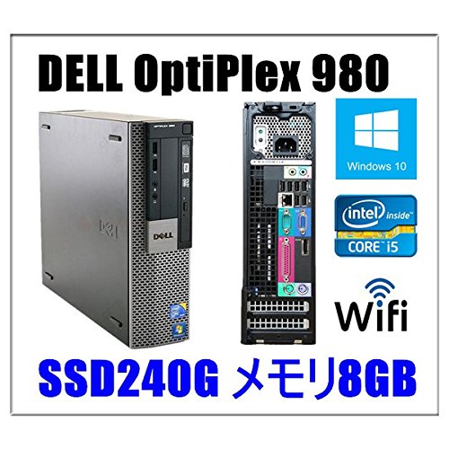 中古パソコン デスクトップパソコン Windows 10 SSD240G メモリ8GB DELL Op(中古品)