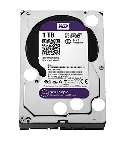 WD Purple 1TB Surveillance Hard Disk Drive - 5400 RPM Class SATA 6 Gb/(中古品)の通販は 18,232円