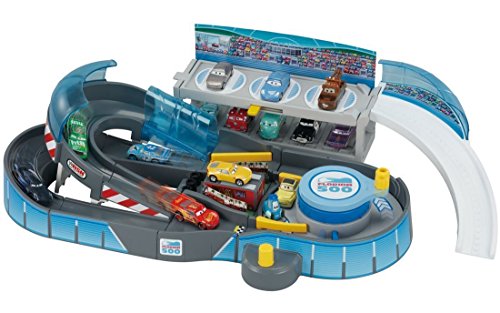 ディズニー カーズ  トミカ まわしてレーシング! 2wayサーキット(中古品)