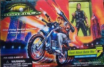 「ほぼ新品」Godzilla Rapid Attack Battle Bike with Figure Playset [並行輸入品](中古品)