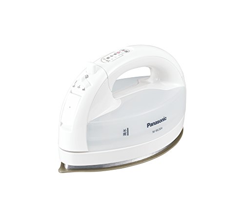 「ほぼ新品」パナソニック コードレススチームWヘッドアイロン ホワイト NI-WL504-W(中古品)