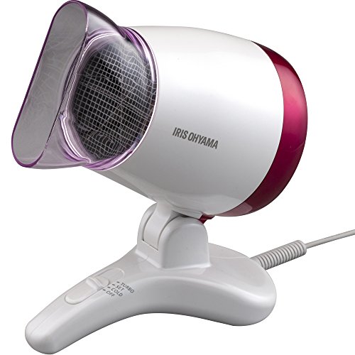 「ほぼ新品」アイリスオーヤマ ドライヤー 置き型 ハンズフリー パールピンク HDR-S1-P(中古品)