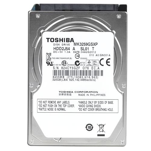 東芝 toshiba 2.5インチ 内蔵 ハードディスク 320GB SATA 3Gb/s 5400rpm キ(中古品)の通販は