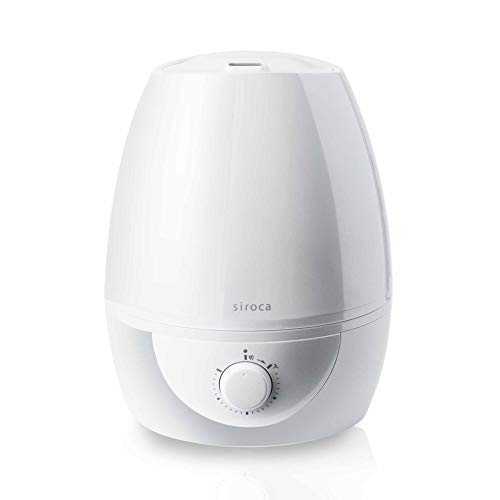 「ほぼ新品」siroca 5L加湿器 SD-C111 パールホワイト[大容量5L/給水タンク分離/超音波 (中古品)