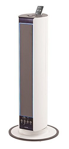 コイズミ 加湿器 超音波式 タワー型 ホワイト KHM-4071/W(中古品)の