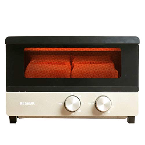 「未使用品」アイリスオーヤマ トースター オーブントースター 4枚焼き 温度調整無段階 (中古品)