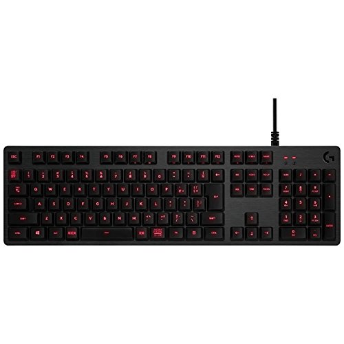 「ほぼ新品」G413CB(カーボン) Carbon and Silver 有線キーボード 日本語配108キー(中古品)