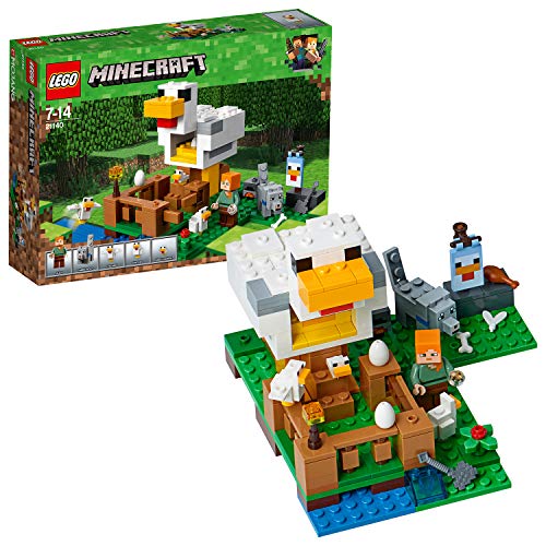 「非常に良い」レゴ(LEGO) マインクラフト ニワトリ小屋 21140(中古品)