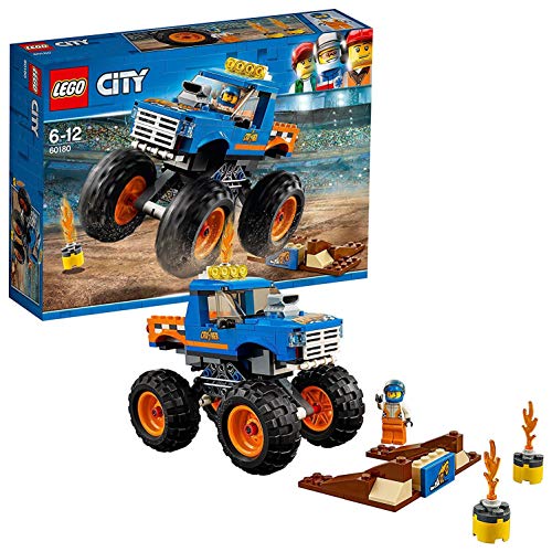 「非常に良い」レゴ(LEGO) シティ モンスタートラック 60180 ブロック おもちゃ 男の子 車(中古品)