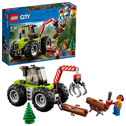 「非常に良い」レゴ(LEGO) シティ 森のパワフルトラクター 60181 ブロック おもちゃ 男の (中古品)