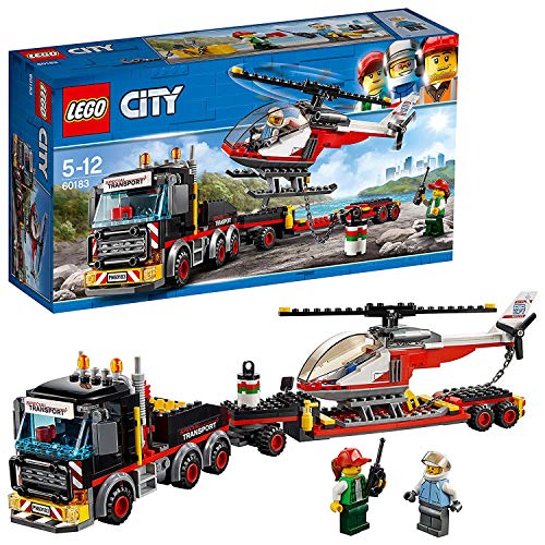 「非常に良い」レゴ(LEGO) シティ 巨大貨物輸送車とヘリコプター 60183 ブロック おもちゃ(中古品)
