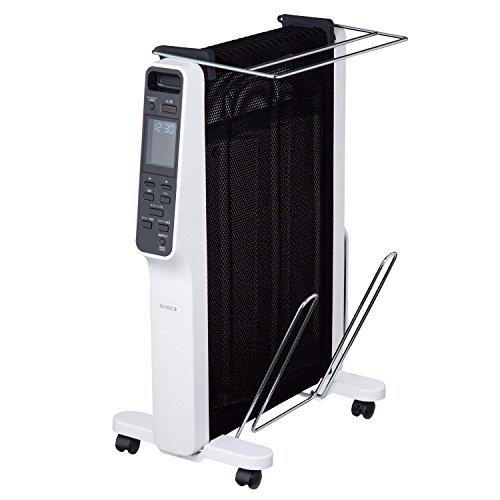 siroca 速暖マイカヒーター SH-M121 ホワイト[タオルハンガー＆シューズハ (中古品)