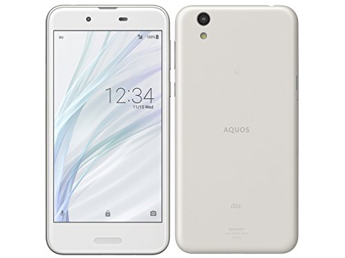 AQUOS sense SHV40 ホワイト 白ロム Silky White 白色 au(中古品)の
