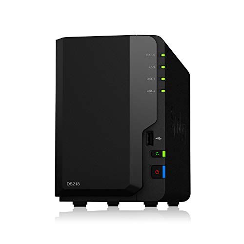 Synology NASキット 2ベイ DS218 クアッドコアCPU 2GBメモリ搭載 ミドルラ (中古品)