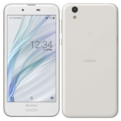 SHARP SIMロック解除済 docomo AQUOS sense SH-01K Sillky White(中古 ...