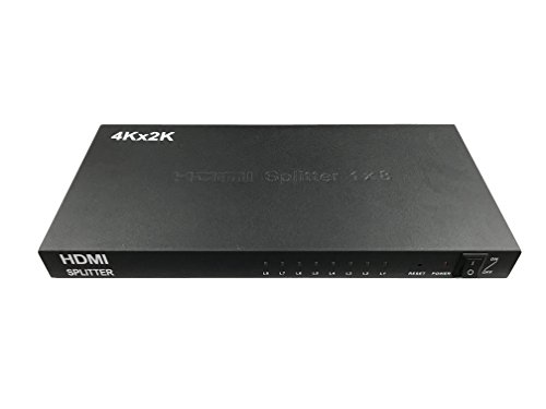 4K 2K HDMI分配器 8ポート ブラック 分配器 8出力 hdmi AVアクセサリ」の