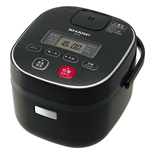 シャープ マイコンジャー炊飯器 ブラック KS-C5L-B(中古品)