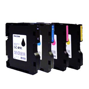 リコー GC41 4色セット（ BK/C/M/Y ）純正 SGカートリッジ(中古品)