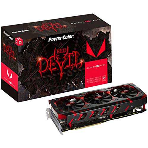 PowerColor ビデオカード AMD Radeon RX VEGA64搭載 AXRX VEGA 64 8GBHBM2-(中古品)