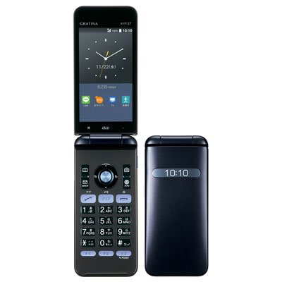 KYOCERA GRATINA KYF37 KYF37SKA ネイビーブラック(中古品)